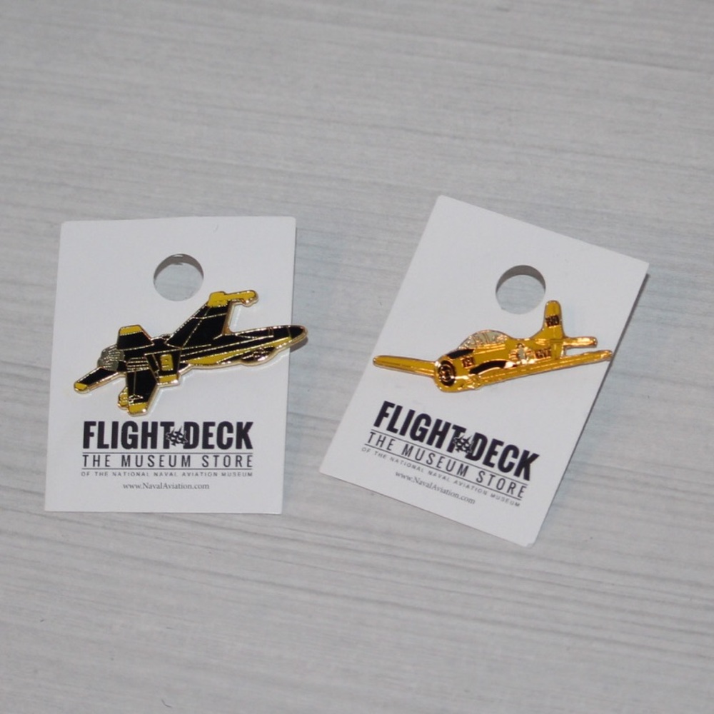 Pair of airplane pins